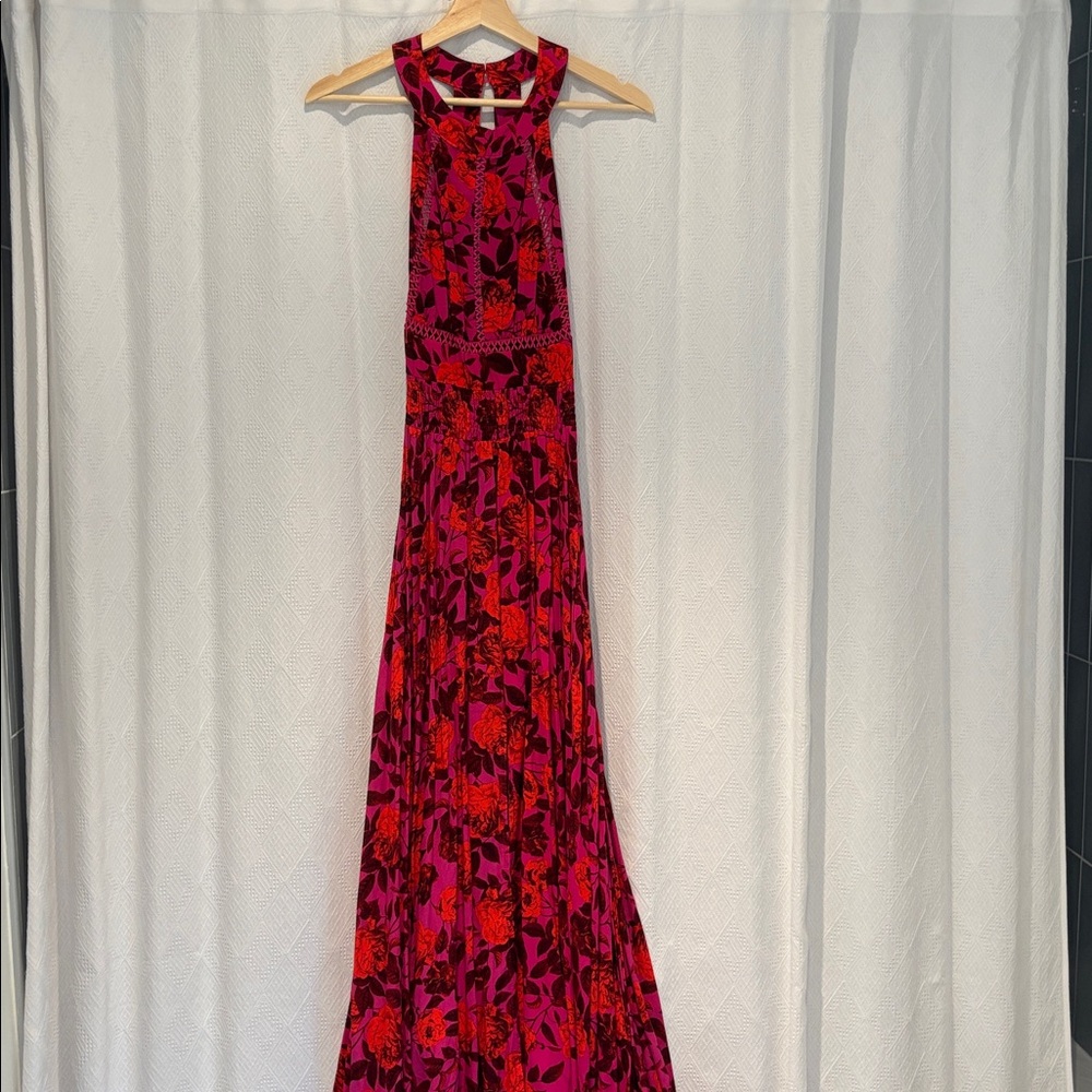 Vibrant Print Maxi Dress
